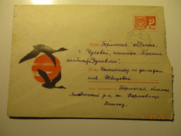 RUSSIA USSR , 1969 BIRDS GEESE , KORMOVISTSHE TSHUSOVOI PERM   POSTAL STATIONERY COVER , 0 - Oche