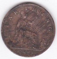 Grande-Bretagne 1 Farthing 1881, Victoria, KM# 753 - B. 1 Farthing