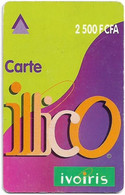 Ivory Coast - Ivoiris - Illico Green & Purple (Thick Plastic Composition Card), 2.500FCFA GSM Refill, Used - Côte D'Ivoire