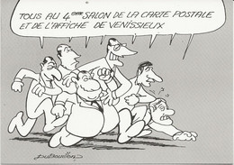 VENISSIEUX RHONE - 4 E SALON DE LA CARTE POSTALE -DESSIN DE DUBOUILLON - ANNEE 1988 - Bourses & Salons De Collections