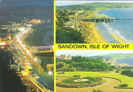SCENES FROM SANDOWN, ISLE OF WIGHT, ENGLAND. USED POSTCARD Qq6 - Sandown