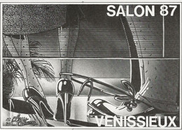 VENISSIEUX RHONE - SALON 1987 - BLEU - CITRON  LAUREAT DU CONCOURS CREATION - Bourses & Salons De Collections