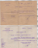 VP18.113 - MILITARIA - Marine Nationale - Port De LORIENT 1953 / 1956 - 2 Documents Concernant Le Matelot GUILLOU - Documenten