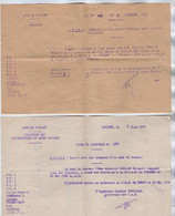 VP18.113 - MILITARIA - Marine Nationale - Port De LORIENT 1953 / 1956 - 2 Documents Concernant Le Matelot GUILLOU - Documentos