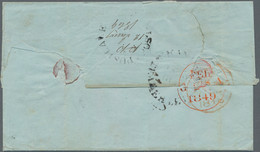 Ceylon / Sri Lanka: 1849 "PUSILAWE POST-.../(p.p./12 Jan.ry 1849)" Circled H/s In Black With "p.p." - Sri Lanka (Ceilán) (1948-...)