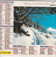 Almanach Du Facteur, Calendrier De La Poste, 2000, Côte D'Or, Vallée De Manigod (74) - Grand Format : 2001-...