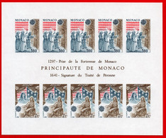 Monaco: EUROPA Bloc Feuillet  N° 22 A /neuf Sans Charniere /MNH/** LUXE NON DENTELE  SUPERBE Cote  350  Euros - Variétés