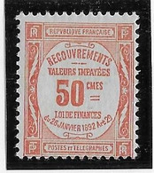 France Taxe N°47 - Neuf * Avec Charnière - Trace Infime - TB - 1859-1959 Nuovi