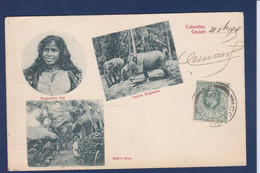CPA CEYLAN Sri Lanka (Ceylon) Circulé éléphant - Sri Lanka (Ceylon)