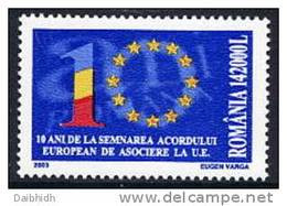 ROMANIA 2003 10th Anniversary Of Association With EU MNH / **.  Michel 5711 - Neufs