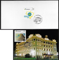 Brazil 2015 Folder + Maximum Card With Personalized Stamp + Commemorative Cancel Brapex Brazilian Philatelic Exhibition - Personalized Stamps