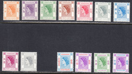 Hong Kong 1954-62 Mint No Hinge, Sc# ,SG 178-186,188-191 - Ungebraucht