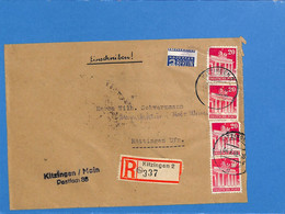 Allemagne Bizone 1949 Lettre De Kitzingen (G1734) - American/British Zone