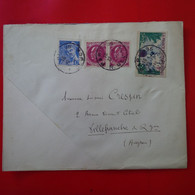 LETTRE PARIS POUR VILLEFRANCHE DE ROUERGUE TIMBRE - Lettres & Documents