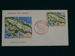 Comores 1975 Ile Moheli FDC VF - Cartas & Documentos