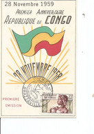 Congo Brazzaville ( Carte Commémorative De 1959 à Voir) - FDC