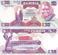 ZAMBIA 50 Kwacha ND(1986-88) P 28 UNC - Zambie