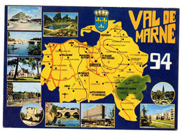 VAL DE MARNE --1979-- Carte Géographique Et Vues Diverses ( Blason) .cachet  Créteil- CT - B.. à Saisir - Autres & Non Classés