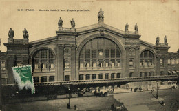 PARIS  GARE DU NORD FAÇADE PRINCIPALE  Paris France Frankrijk Francia - Autres & Non Classés