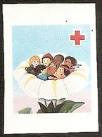 548.YUGOSLAVIA 1987 Red Cross Week ERROR Without Inscription & Perforation MNH - Imperforates, Proofs & Errors