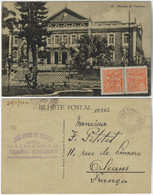 Brazil Pernambuco 1923 Postcard Government's Palace In Recife Editor Ramiro M. Costa Nº 13 Sent To Orleans France Stamp - Recife