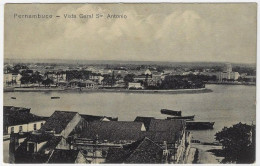 Brazil Pernambuco 1910s Postcard general View Of Santo Antônio In Recife Editor Livraria Contemporânea Unused - Recife