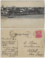 Brazil Pernambuco 1909 Postcard Santo Antônio Neighborhood In Recife Editor Livraria Francesa To Malakoff France Stamp - Recife