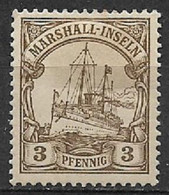 GERMANIA REICH COLONIA 1916 MARSHALL YVERT. 25A  NUOVO SENZA GOMMA  FILAGRANA LOSANGHE - Isole Marshall