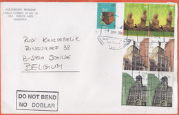 ARGENTINA - 2004 - 7 Stamps - Medium Envelope - Viaggiata Da Buenos Aires Per Schilde, Belgium - Storia Postale