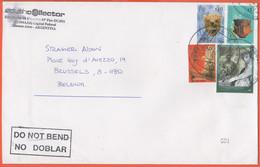 ARGENTINA - 2005 - 4 Stamps - Medium Envelope - Viaggiata Da Buenos Aires Per Bruxelles, Belgium - Briefe U. Dokumente