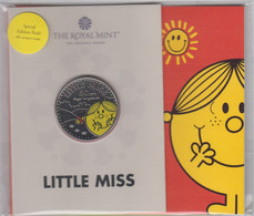 Great Britain UK £5 Five Pound Coin Miss Sunshine Coloured Limited Edition - 2021 Royal Mint Pack - 2 Pond
