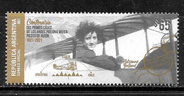 ARGENTINE,ARGENTINA 2021 AVIATION FIRST WOMEN PILOT CROSSING ANDES 100° NEUF,MNH, - Neufs