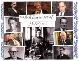 (QQ 5) Polish Laureates Of Nobel Prize (with Bus Stamp) Posted To Australia - Nobel Prize Laureates