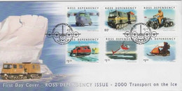 Ross Dependency SG 66-71  2000 Transport On Ice ,First Day Cover, - FDC