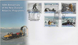 Ross Dependency SG 99-103  2006 50th Anniversary NZ Antarctic Programme,,First Day Cover - FDC