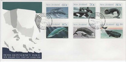 Ross Dependency SG 1491-96  1988 Whale,First Day Cover, - FDC