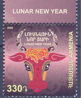 2020. Armenia, Lunar New Year, Year Of The Ox, 1v, Mint/** - Armenien