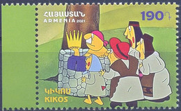 2021. Armenia, Cartoons, Kikos, 1v,  Mint/** - Armenien