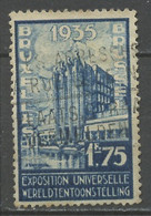 EU Bruxelles - Belgique - Belgium - Belgien 1934 Y&T N°389 - Michel N°381 (o) - 1,75f Palais Du Hetsel - 1935 – Bruxelles (Belgio)