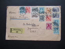 Österreich 1932 Briefvorderseite / VS Einschreiben Mürzzuschlag 48 Nach Backa Palanka SHS - Covers & Documents