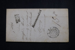 AUTRICHE -  Marque Postale De Reute Sur Lettre + Griffe " RECOMANDIRT ", à étudier  - L 98366 - ...-1850 Prephilately