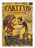 Cp, Bourses & Salons De Collections, Vierge , CARTEXPO ,2003 , à La Mutualité ,Paris , Illustrateur A. Grandin - Bourses & Salons De Collections