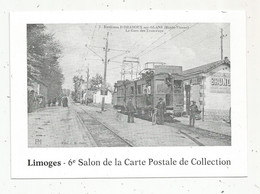 Cp, Bourses & Salons De Collections, Vierge , 6 E Salon De La Carte Postale De Collection ,87 ,LIMOGES,  1988 - Bourses & Salons De Collections