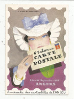 Cp, Bourses & Salons De Collections, Vierge , 6 E Salon De La Carte Postale 1986 ,ANGERS ,vierge - Collector Fairs & Bourses