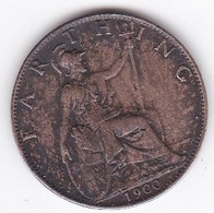 Grande-Bretagne 1 Farthing 1900, Victoria, KM# 788 - B. 1 Farthing