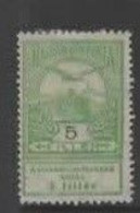 Hungary SG 139   1913 Flood Charity Stamps, 5f Green,mint Hinged, - Unused Stamps