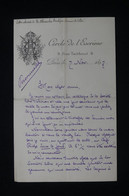 FRANCE - Lettre à Entête Du Cercle D'Escrime De Bertol-Graivil Pour Alexandre Boutique En 1897 - L 98376 - Collections