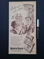 Zigaretten-Retro-Reklame / Retro Advertising: „North State – Die Königliche Zigarette“ (1957) - Libros