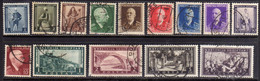 ALBANIA OCCUPAZIONE ITALIANA 1939 1940 SERIE ORDINARIA COMPLETA DEFINITIVES COMPLETE SET USATA USED OBLITERE' - Albanie