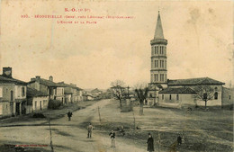 Ségoufielle * L'église Et La Place * Près Lévignac * Villageois - Otros & Sin Clasificación